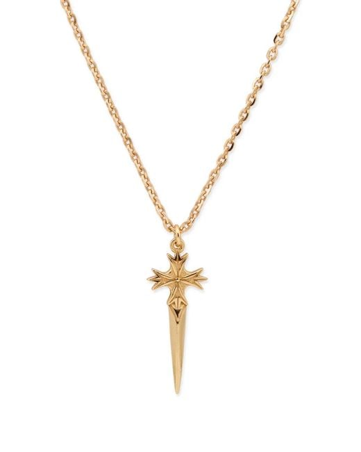 Emanuele Bicocchi Metallic Dagger-Pendant Necklace