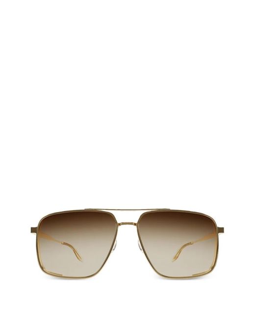Barton Perreira Metallic Scaramanga 007 Square-Frame Sunglasses