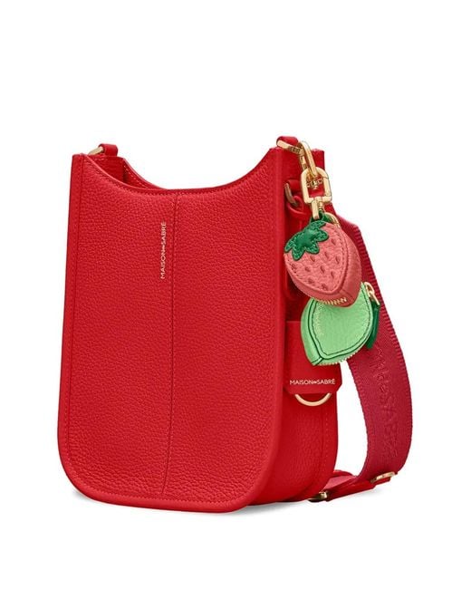 Maison De Sabre Red Mini Saddle Bag