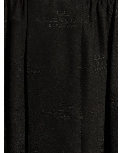 Balenciaga Black Logo-Print Trousers