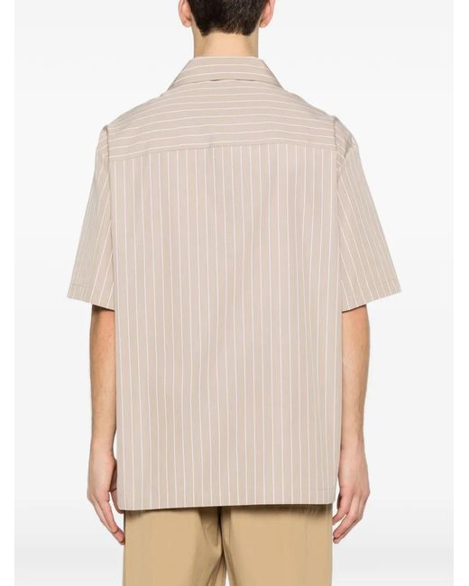 Jil Sander Gestreept Overhemd in het White voor heren
