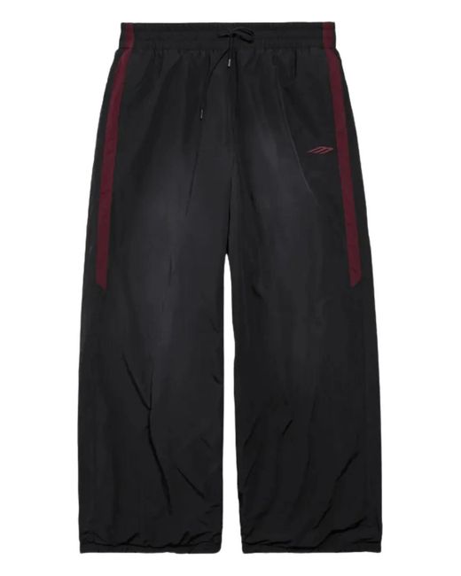 Balenciaga Black Logo Track Pants for men