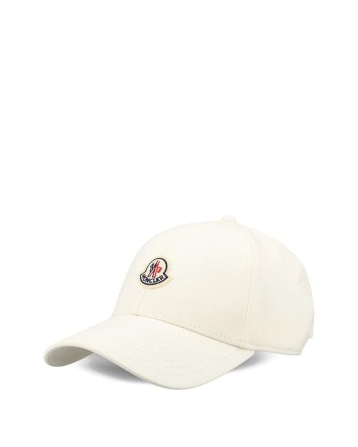 Moncler Natural Logo-Patch Baseball Cap for men