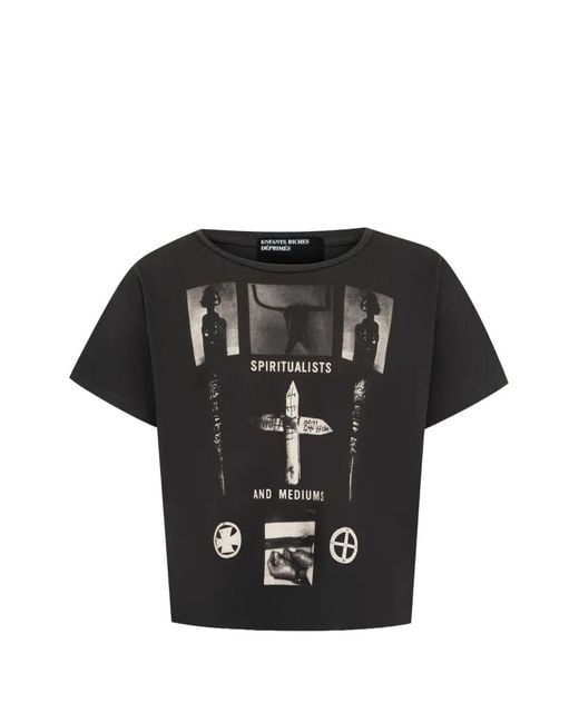 Enfants Riches Deprimes Black Graphic-Print T-Shirt for men