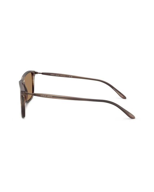 Giorgio Armani Brown Rectangle-Frame Sunglasses for men