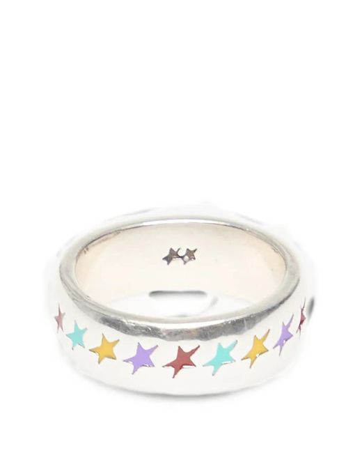 Twojeys White Starline Enameled Ring
