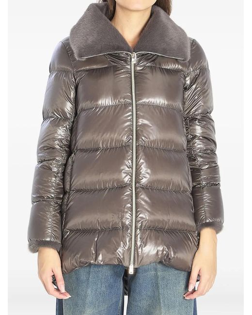Cappotto Con Zip di Herno in Gray