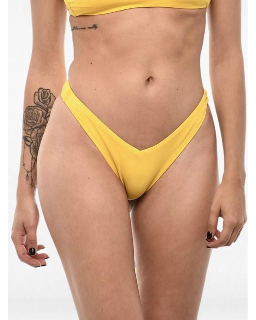 DSquared² Orange Logo-Print Bikini Bottoms