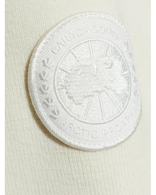 Canada Goose White Quilted Puffer Jacket
