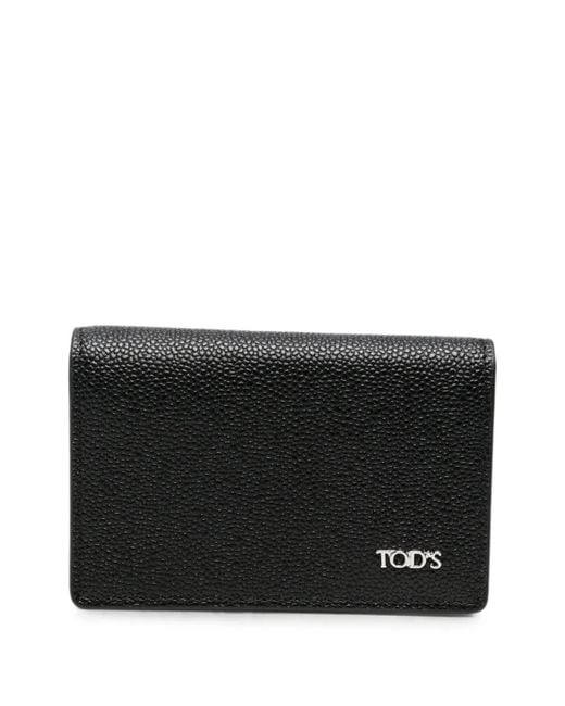 Tod's Black Grainy-Leather Cardholder for men