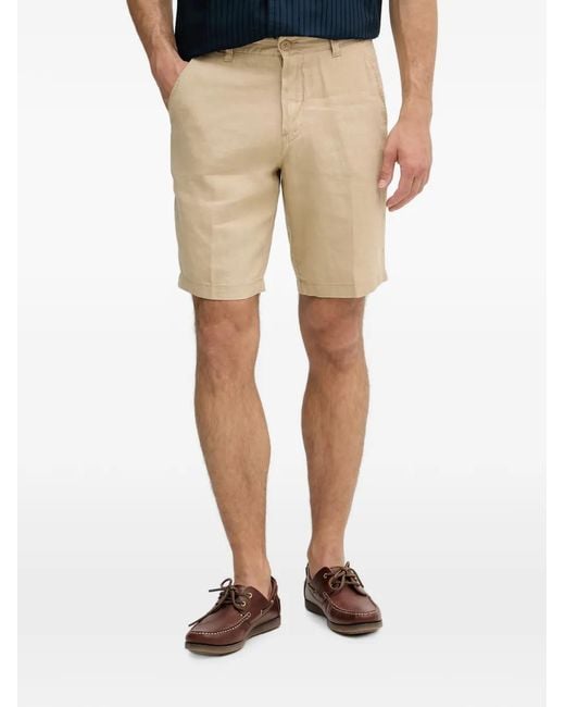 Benetton Natural Pressed-Crease Shorts for men