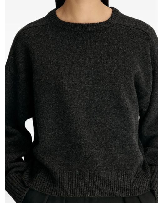 Loulou de Saison Black Breha Crew-Neck Sweater