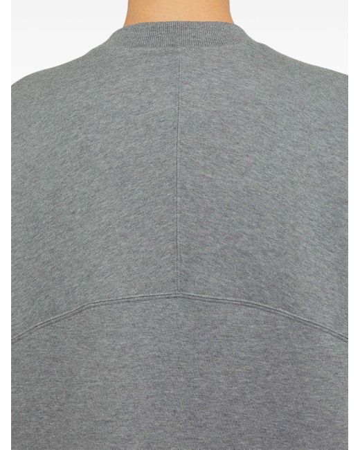 Jil Sander Gray Mélange-effect Cotton Sweatshirt for men