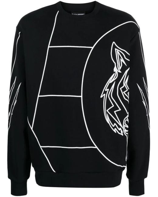 Philipp Plein Black Tiger Court Edition Sweatshirt for men