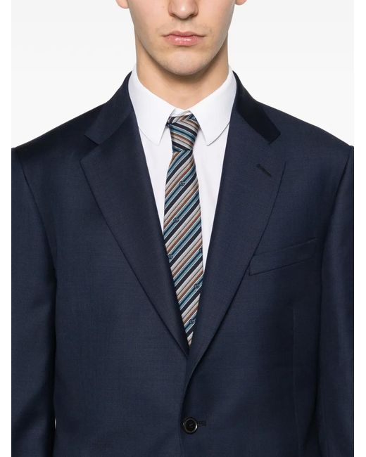 Paul Smith Blue Single-Breasted Suit for men