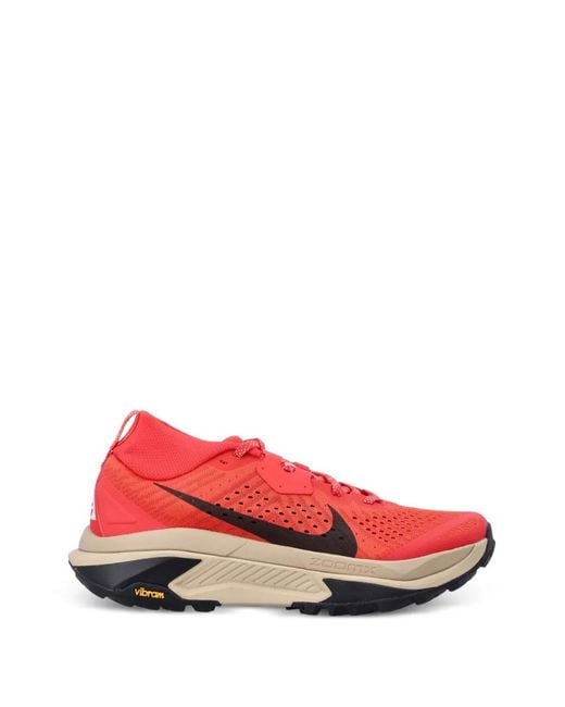 Nike Red Zegama Trail Sneakers for men