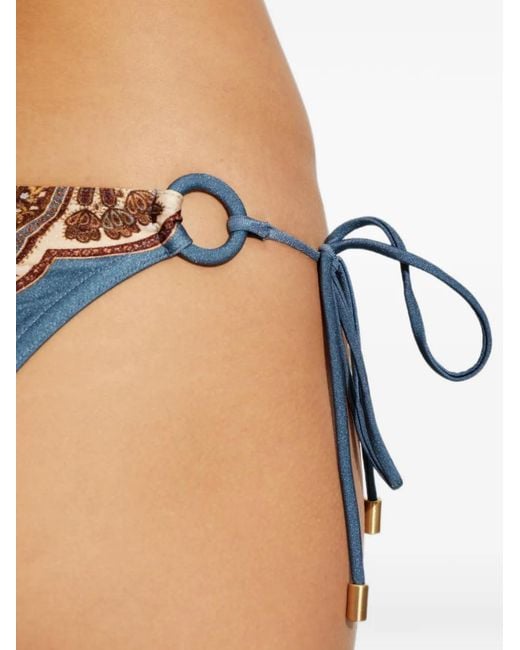 Zimmermann White Paisley-Print Bikini