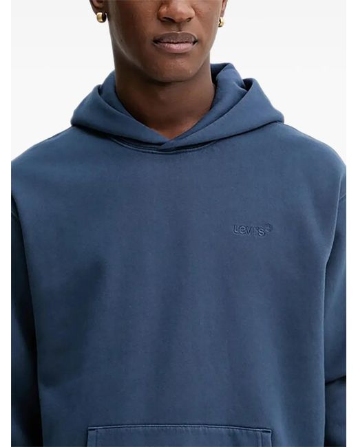 Levi's Blue Authentic Logo Hoodie for men