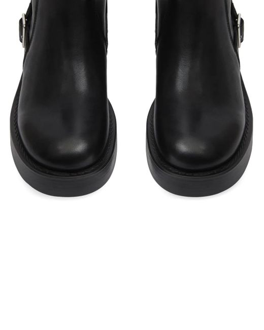 Courreges Black Rider Leather Boots