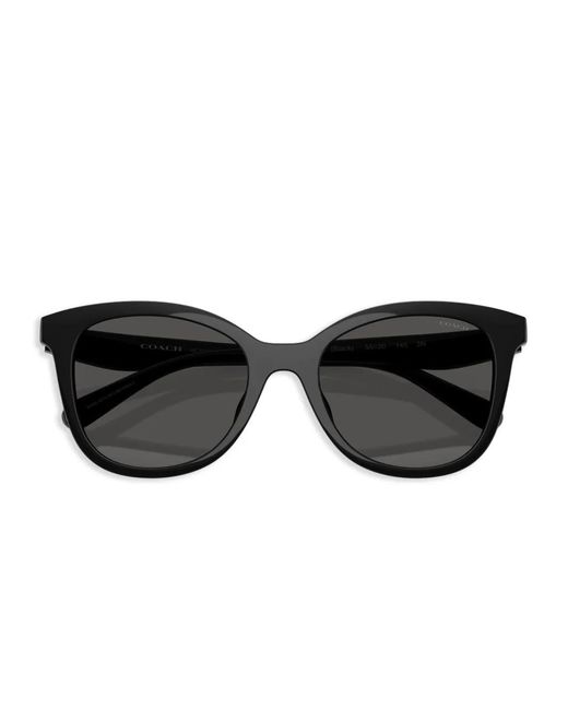 COACH Black Lunettes De Soleil À Plaque Logo