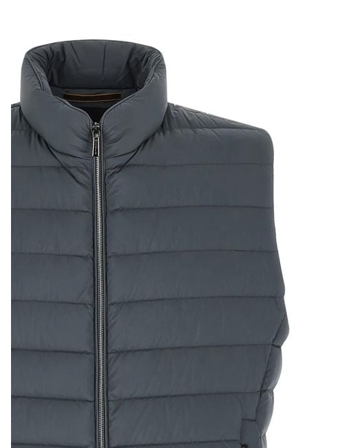 Moorer Blue Calaf-S3 Quilted Gilet for men