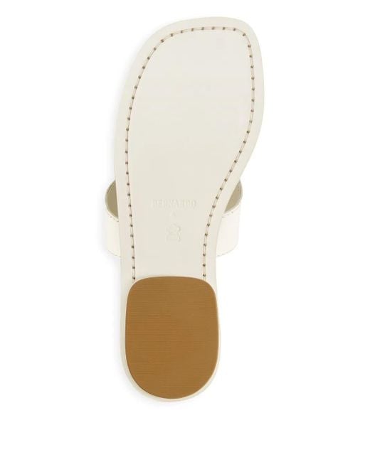 Bernardo White 1946 Thong Slide Sandals