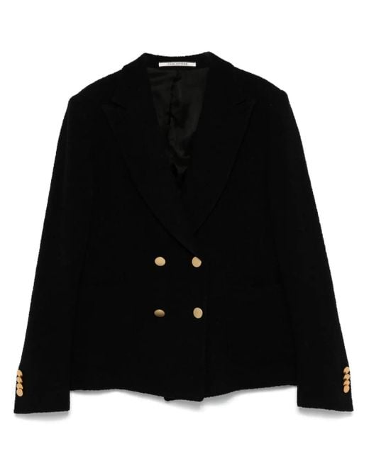 Tagliatore Black Double-Breasted Blazer