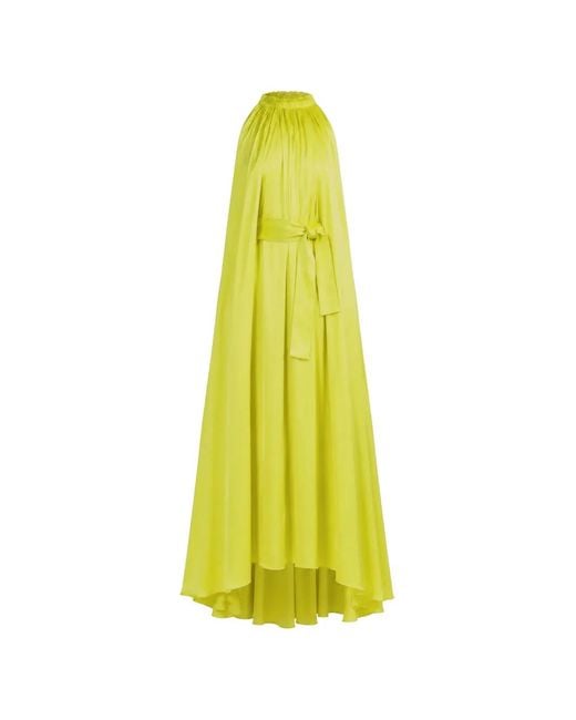 Sa Su Phi Yellow Frida Sleeveless Maxi Dress