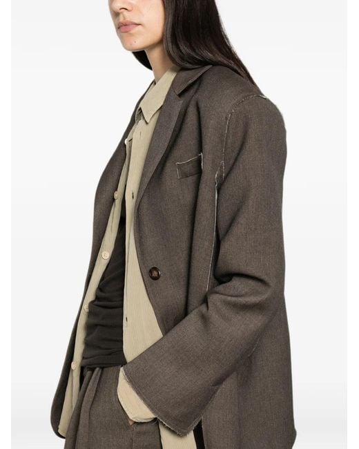ELEH Brown Single-Breasted Blazer