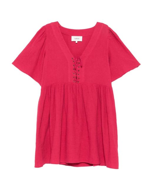 Ba&sh Gardner Mini-Jurk Met Veters in het Pink