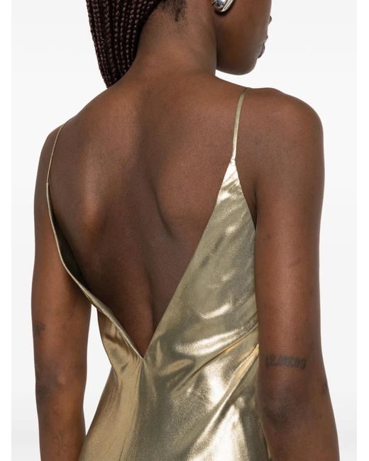 Galvan Metallic Galvanized Slip Gown