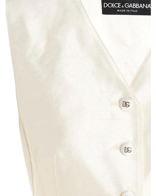 Chaleco Con Botones Dolce & Gabbana de color White