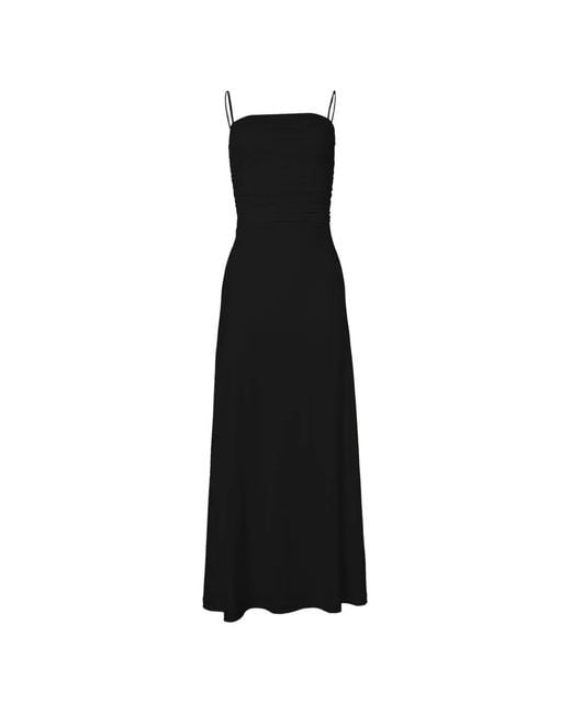 Wolford Black Summer Flow Spaghetti-Strap Maxi Dress