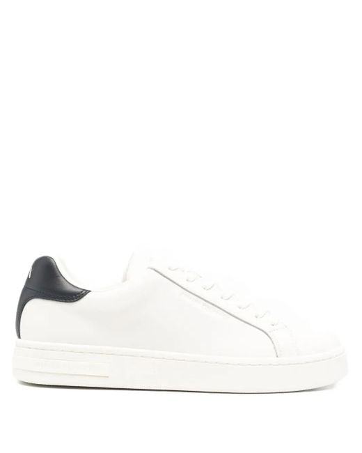 ARMANI EXCHANGE White Logo Sneakers for men