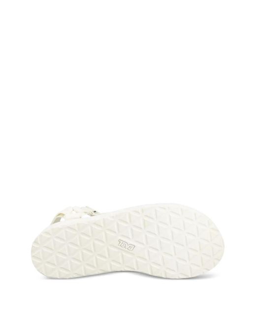 Teva White Flatform Universal Touch-Strap Platform Sandals