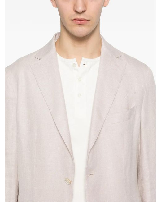 Eleventy Pink Single-Breasted Blazer for men