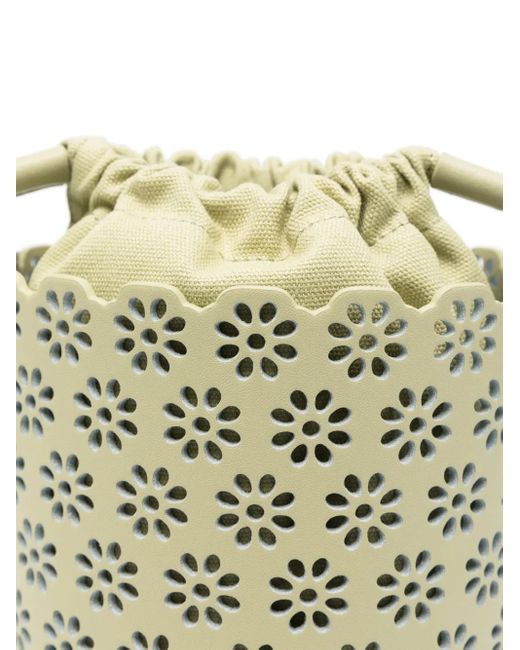 Borsa A Secchiello Fleur di Maje in White
