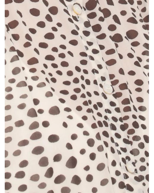 Marella White Mllmastro Polka-Dot Midi Dress