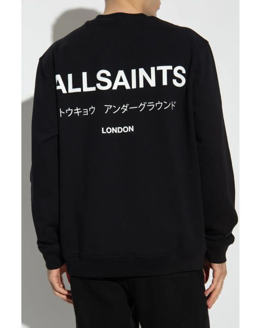 AllSaints Black Underground Sweatshirt for men