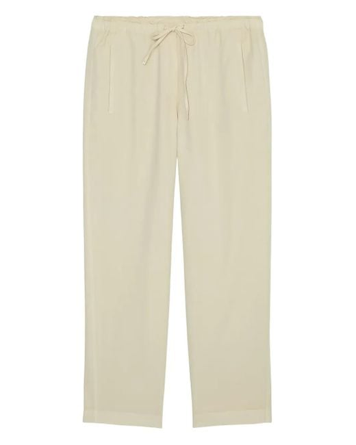 Marc O' Polo Natural Drawstring-Tapered Trousers