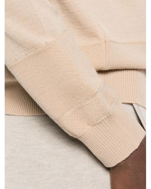 Eleventy Natural Round-Neck Sweater