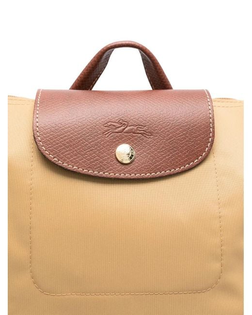 Mochila Le Pliage mediana Longchamp de color Natural