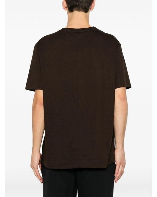 Calvin Klein Brown Crew-Neck Short-Sleeve T-Shirt for men