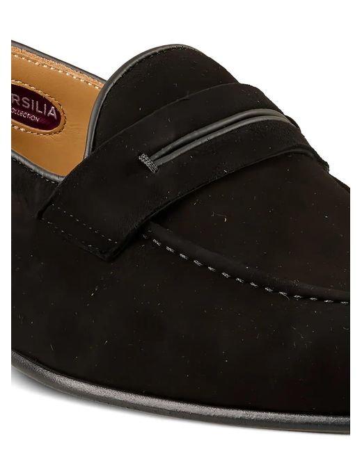 STURLINI FIRENZE Black Penny-Slot Loafers for men