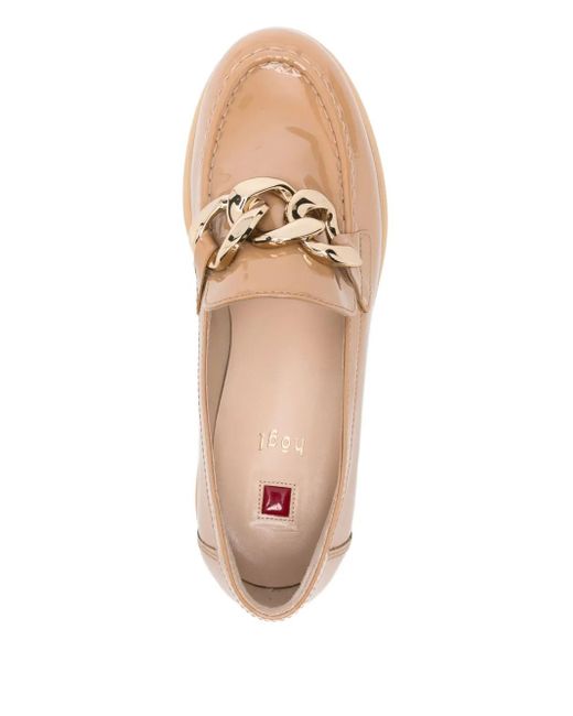 Högl Natural Stacy Chain-Detail Loafers