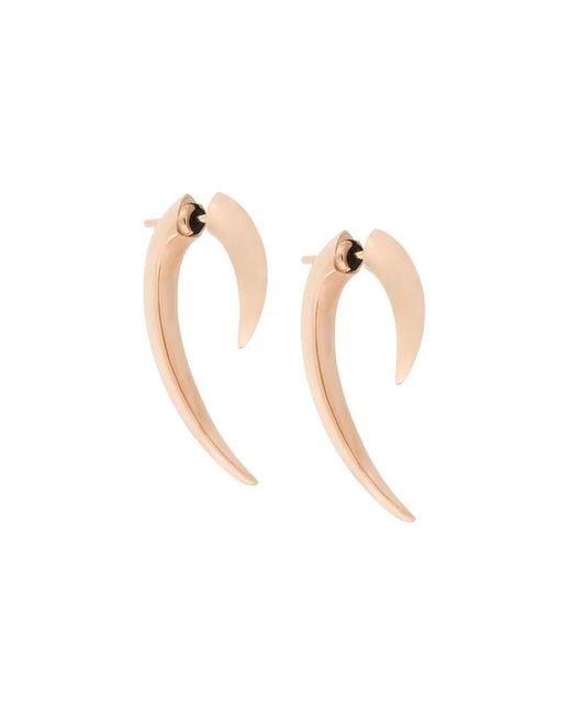 Shaun Leane White 18Kt Rose Hook Earrings