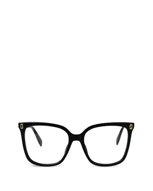 Marc Jacobs Black Brille Mit Eckigem Logo