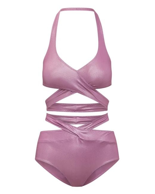 ALESSANDRO VIGILANTE Purple Bikini Set