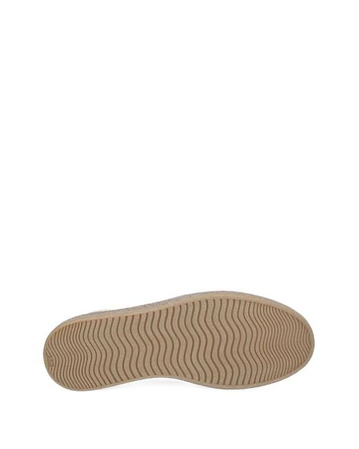 Flamingos White Burela Logo-Detail Leather Sneakers