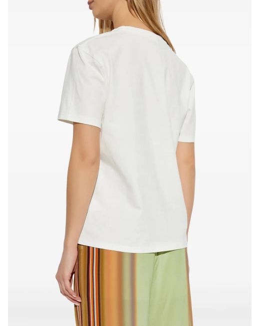 T-Shirt Happy Gradient di Paul Smith in White